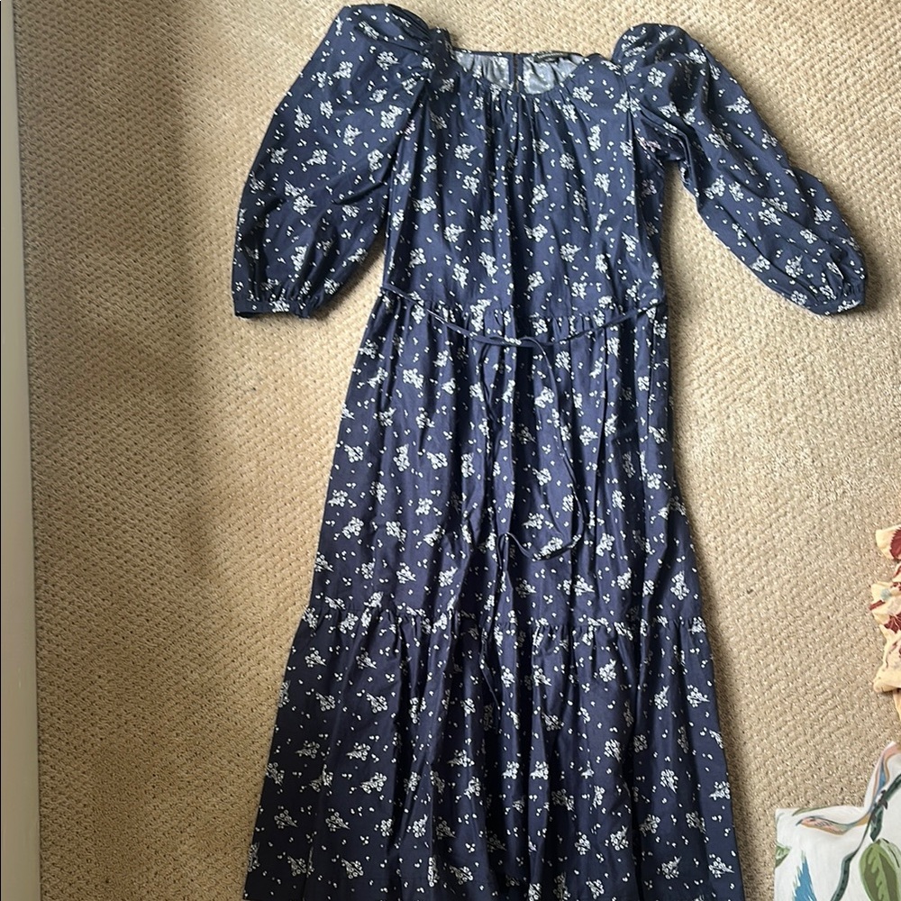 Summersalt Dark Blue Floral Top